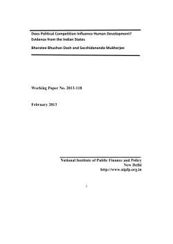 Does Political Competition Influence Human Development?
