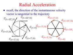 Radial Acceleration