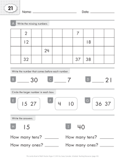 2 7 12 18 24 32 37 38 How many tens? How many ones? How