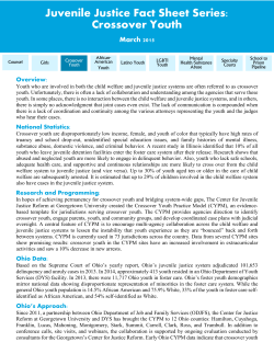 Juvenile Justice Fact Sheet Series: Crossover Youth