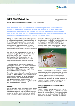 ddt and malaria