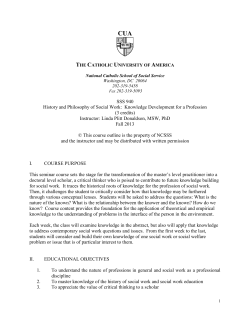 940 - National Catholic School of Social Service
