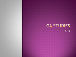GA STudies