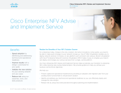 Cisco Enterprise NFV Advise and Implement Service