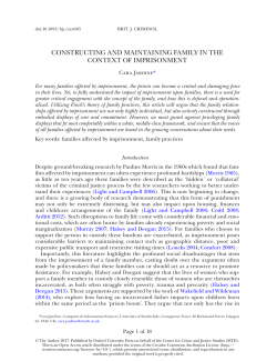 constructing and maintaining family in the context