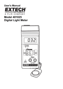 Model 401025 Digital Light Meter