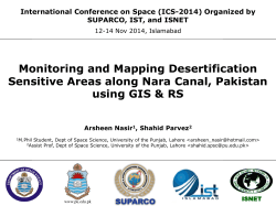 Monitoring and Mapping Desertification Sensitive
