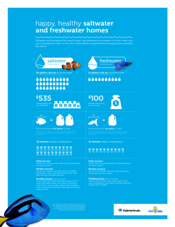 happy, healthy saltwater and freshwater homes