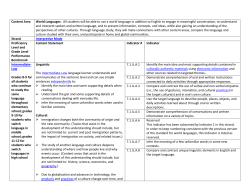 Strands Intermediate-Low