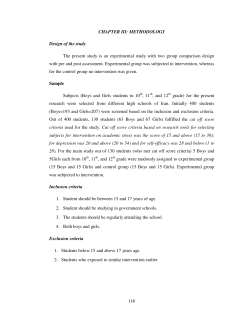 CHAPTER III: METHODOLOGY Design of the study The present