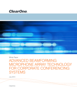 Advanced Beamforming Microphone Array Technology
