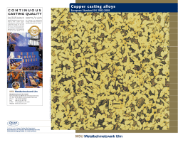 Copper casting alloys DIN EN 1982:2008
