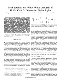 Read Stability and Write-Ability Analysis of SRAM Cells
