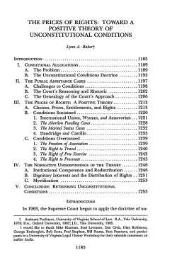 the prices of rights: toward a positive theory of unconstitutional