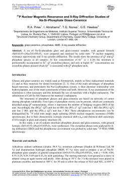 P Nuclear Magnetic Resonance and X-Ray Diffraction Studies of Na