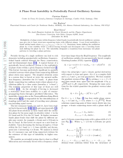 A Phase Front Instability in Periodically Forced Oscillatory Systems