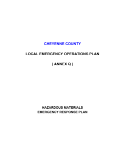 Hazardous Material Annex - Keefe Memorial Hospital
