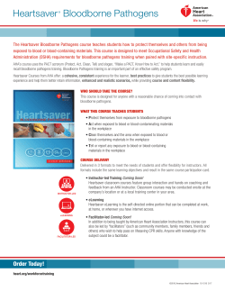 Heartsaver&reg; Bloodborne Pathogens - AHA eLearning