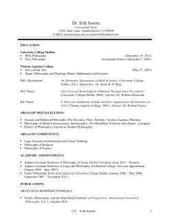 Dr. Erik Sorem - Azusa Pacific University