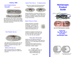 Hemianopic Product Guide 2010.pub