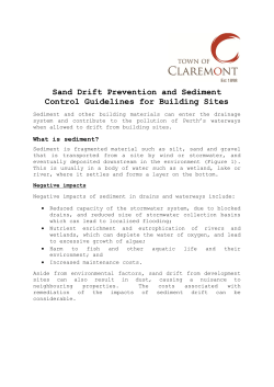 Sand Drift Prevention and Sediment Control Guidelines for Building