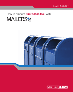 How to prepare First-Class Mail with