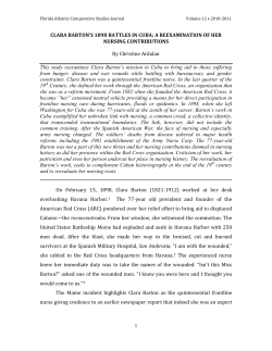 Clara Barton`s 1898 Battles in Cuba