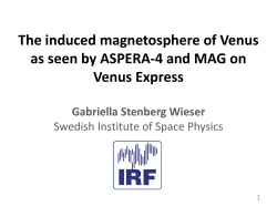 Outflow Mars and Venus - INAF