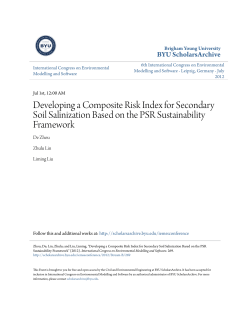 Developing a Composite Risk Index for Secondary Soil Salinization
