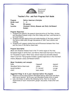 Teacher`s Pre- and Post-Program Visit Guide