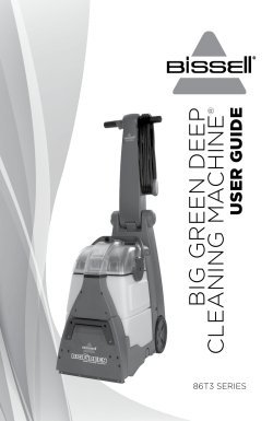 big green deep cleaning machine user guide