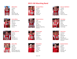 2015 UW Marching Band - University of Wisconsin Marching Band