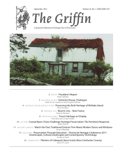 Griffin PDF - Heritage Trust of Nova Scotia