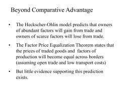 Beyond Comparative Advantage