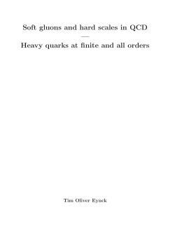 Soft gluons and hard scales in QCD &mdash; Heavy quarks at