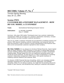 Customer Relationship Management