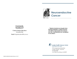 Neuroendocrine Cancer - London Health Sciences Centre