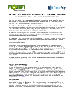 bats global markets and direct edge agree to merge