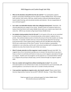 HMS Magazine and Cookie Dough Sale FAQs