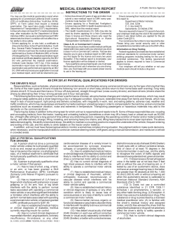 California DMV Commercial License Medical Form