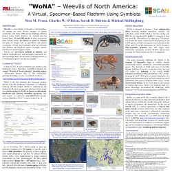 WoNA – Weevils of North America: A virtual, specimen