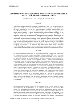 a comparison of bigeye (thunnus obesus) stocks and fisheries