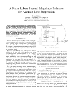 A Phase Robust Spectral Magnitude Estimator for Acoustic Echo