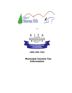 Shawnee Hills RITA Tax Information