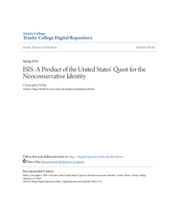 A Product of the United States` Quest for the Neoconservative Identity