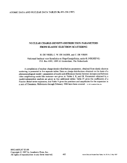 NUCLEAR CHARGE-DENSITY-DISTRIBUTION PARAMETERS