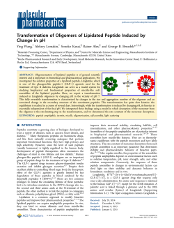 Transformation of Oligomers of Lipidated Peptide Induced by