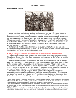 1 3l - God`s Triumph Read Romans 8:26