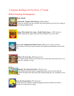 A Summer Reading List For Pre K - Philadelphia Montessori Charter