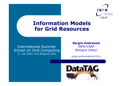 Information Models for Grid Resources